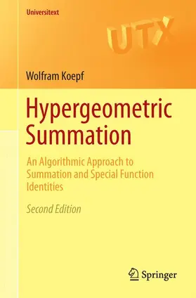 Koepf |  Hypergeometric Summation | Buch |  Sack Fachmedien
