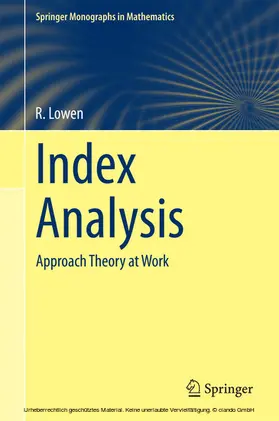 Lowen | Index Analysis | E-Book | sack.de