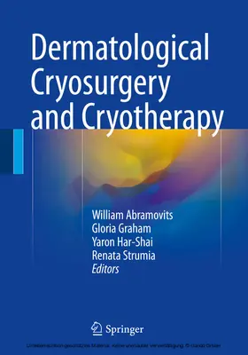 Abramovits / Graham / Har-Shai |  Dermatological Cryosurgery and Cryotherapy | eBook | Sack Fachmedien