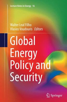 Voudouris / Leal Filho |  Global Energy Policy and Security | Buch |  Sack Fachmedien