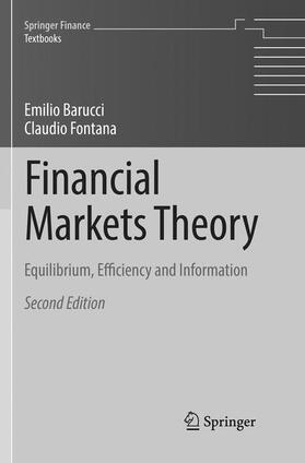 Fontana / Barucci | Financial Markets Theory | Buch | 978-1-4471-7404-2 | sack.de
