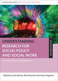 Becker / Bryman / Ferguson |  Understanding Research for Social Policy and Social Work (Second Edition) | eBook | Sack Fachmedien