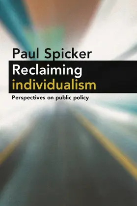 Spicker |  Reclaiming individualism | Buch |  Sack Fachmedien