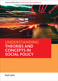 Lister |  Understanding theories and concepts in social policy | eBook | Sack Fachmedien