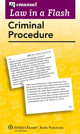 Emanuel |  Emanuel Law in a Flash for Criminal Procedure | Sonstiges |  Sack Fachmedien