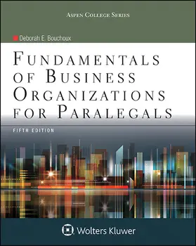 Bouchoux |  Fundamentals of Business Organizations for Paralegals | Buch |  Sack Fachmedien