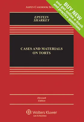 Epstein / Sharkey |  Cases and Materials on Torts: Looseleaf Edition | Loseblattwerk |  Sack Fachmedien