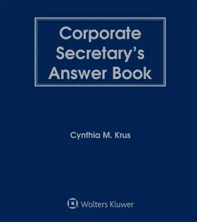 Llp / LLP |  Corporate Secretary's Answer Book: 2018 Edition | Loseblattwerk |  Sack Fachmedien