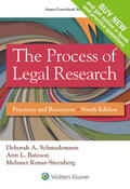 Schmedemann / Bateson / Konar-Steenberg |  The Process of Legal Research: Practices and Resources | Loseblattwerk |  Sack Fachmedien
