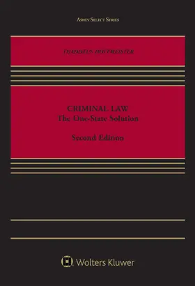 Hoffmeister |  Criminal Law: The One-State Solution | Buch |  Sack Fachmedien