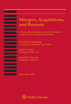 Ginsburg / Levin / Rocap | Mergers, Acquisitions, & Buyouts: December 2018 Edition | Buch | 978-1-4548-9987-7 | sack.de