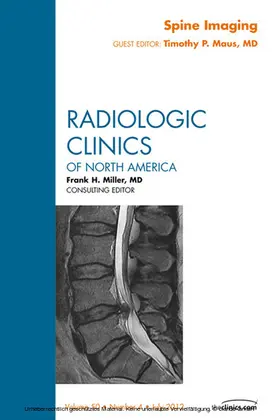 Maus |  Spine Imaging, An Issue of Radiologic Clinics of North America | eBook | Sack Fachmedien