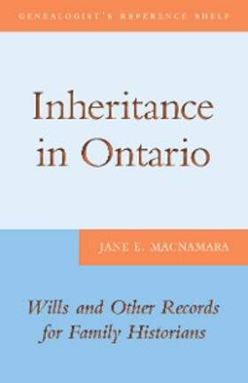 MacNamara |  Inheritance in Ontario | eBook | Sack Fachmedien