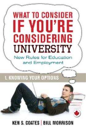 Morrison / Coates |  What To Consider if You're Considering University - Knowing Your Options | eBook | Sack Fachmedien