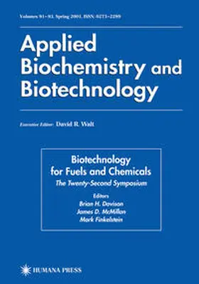 Davison / McMillan / Finkelstein |  Twenty-Second Symposium on Biotechnology for Fuels and Chemicals | eBook | Sack Fachmedien