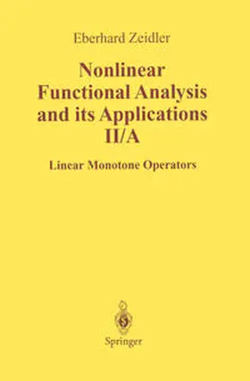 Zeidler |  Nonlinear Functional Analysis and Its Applications | eBook | Sack Fachmedien
