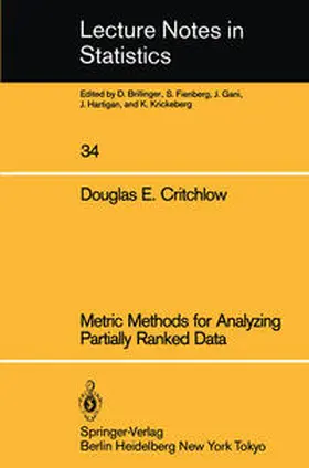 Critchlow |  Metric Methods for Analyzing Partially Ranked Data | eBook | Sack Fachmedien