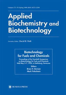 Davison / Finkelstein |  Twentieth Symposium on Biotechnology for Fuels and Chemicals | eBook | Sack Fachmedien