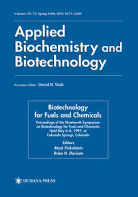 Finkelstein / Davison |  Biotechnology for Fuels and Chemicals | eBook | Sack Fachmedien