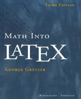 Grätzer | Math into LaTeX | E-Book | sack.de