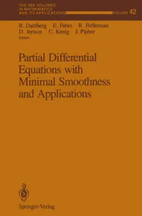 Dahlberg / Fabes / Fefferman |  Partial Differential Equations with Minimal Smoothness and Applications | eBook | Sack Fachmedien