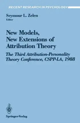 Zelen |  New Models, New Extensions of Attribution Theory | eBook | Sack Fachmedien