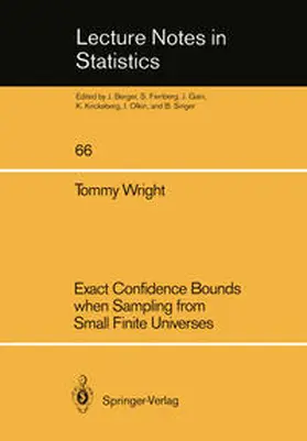 Wright | Exact Confidence Bounds when Sampling from Small Finite Universes | E-Book | www.sack.de