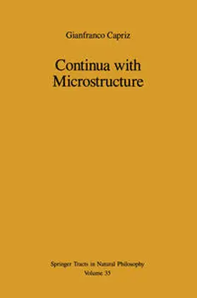 Capriz |  Continua with Microstructure | eBook | Sack Fachmedien