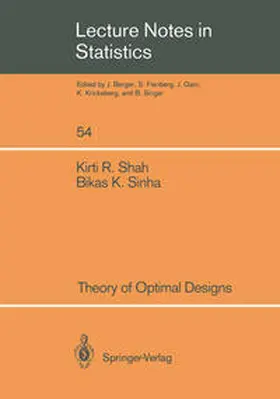 Shah / Sinha | Theory of Optimal Designs | E-Book | www.sack.de