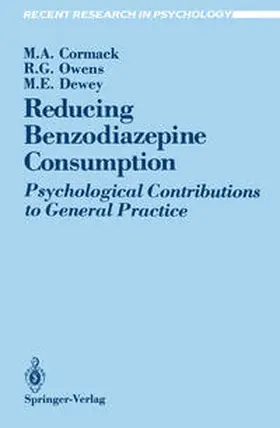 Cormack / Owens / Dewey |  Reducing Benzodiazepine Consumption | eBook | Sack Fachmedien