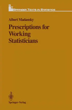 Madansky |  Prescriptions for Working Statisticians | eBook | Sack Fachmedien