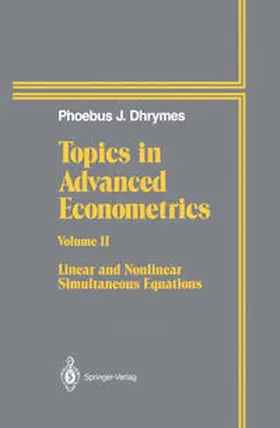Dhrymes | Topics In Advanced Econometrics | E-Book | www.sack.de