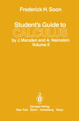 Soon | Student’s Guide to Calculus by J. Marsden and A. Weinstein | E-Book | sack.de