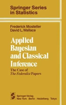 Mosteller / Wallace |  Applied Bayesian and Classical Inference | eBook | Sack Fachmedien