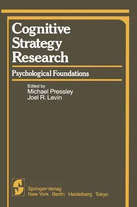 Levin / Pressley |  Cognitive Strategy Research | Buch |  Sack Fachmedien