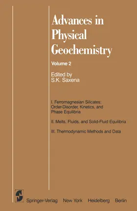 Saxena |  Advances in Physical Geochemistry | Buch |  Sack Fachmedien