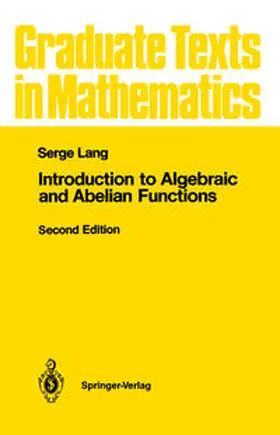 Lang |  Introduction to Algebraic and Abelian Functions | eBook | Sack Fachmedien