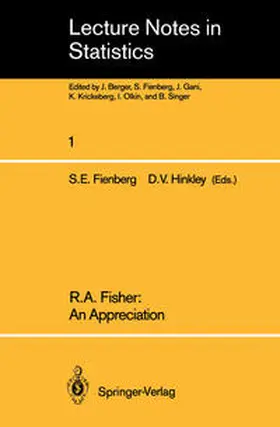 Fienberg / Hinkley |  R.A. Fisher: An Appreciation | eBook | Sack Fachmedien