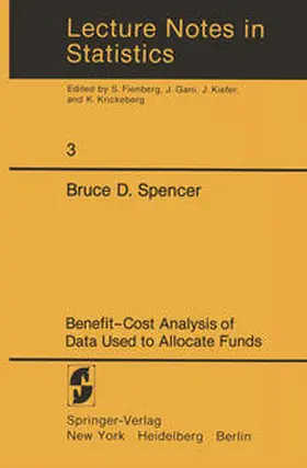 Spencer |  Benefit-Cost Analysis of Data Used to Allocate Funds | eBook | Sack Fachmedien