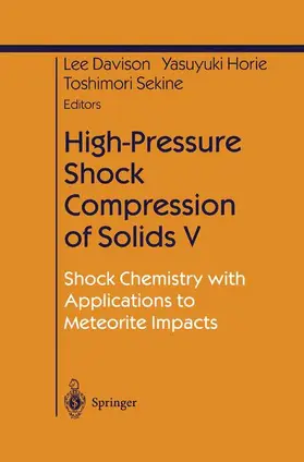 Davison / Sekine / Horie |  High-Pressure Shock Compression of Solids V | Buch |  Sack Fachmedien