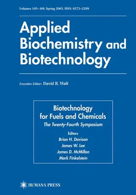 Finkelstein / Davison |  Biotechnology for Fuels and Chemicals | Buch |  Sack Fachmedien