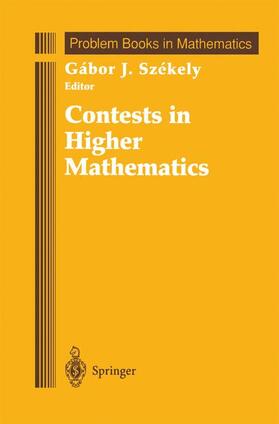 Szekely |  Contests in Higher Mathematics | Buch |  Sack Fachmedien