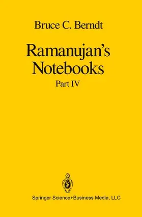 Berndt | Ramanujan's Notebooks | Buch | 978-1-4612-6932-8 | www.sack.de