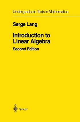 Lang |  Introduction to Linear Algebra | Buch |  Sack Fachmedien