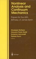Butazzo / Pucci / Galdi |  Nonlinear Analysis and Continuum Mechanics | Buch |  Sack Fachmedien