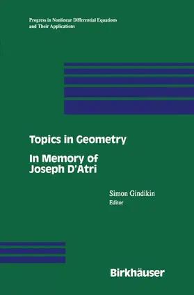 Gindikin | Topics in Geometry | Buch | 978-1-4612-7534-3 | sack.de