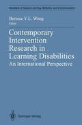 Wong |  Contemporary Intervention Research in Learning Disabilities | Buch |  Sack Fachmedien