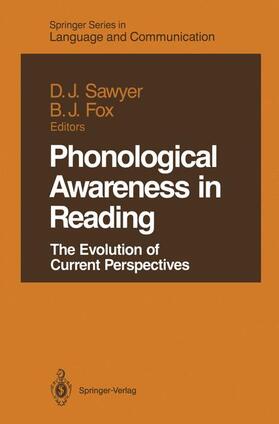 Fox / Sawyer |  Phonological Awareness in Reading | Buch |  Sack Fachmedien