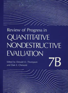Thompson / Chimenti |  Review of Progress in Quantitative Nondestructive Evaluation | Buch |  Sack Fachmedien