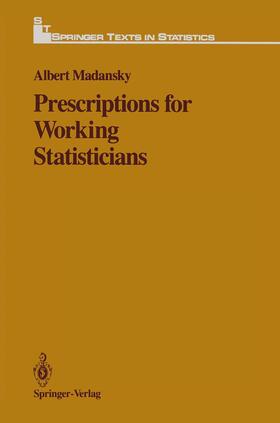 Madansky |  Prescriptions for Working Statisticians | Buch |  Sack Fachmedien
